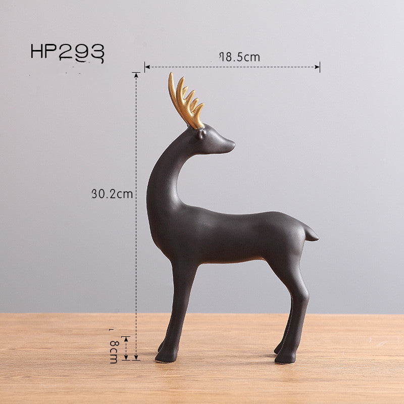 Home Decor   accessories  Porcelain Nordic Elk