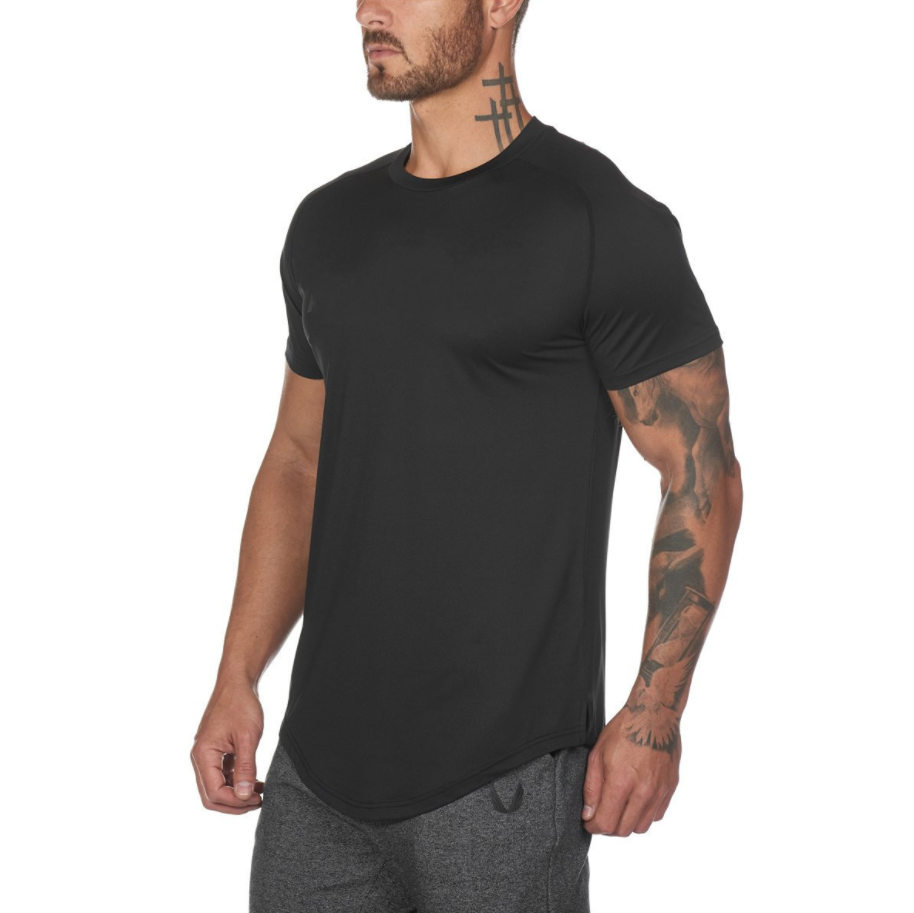 short sleeve Scoop bottom Fitness Tee