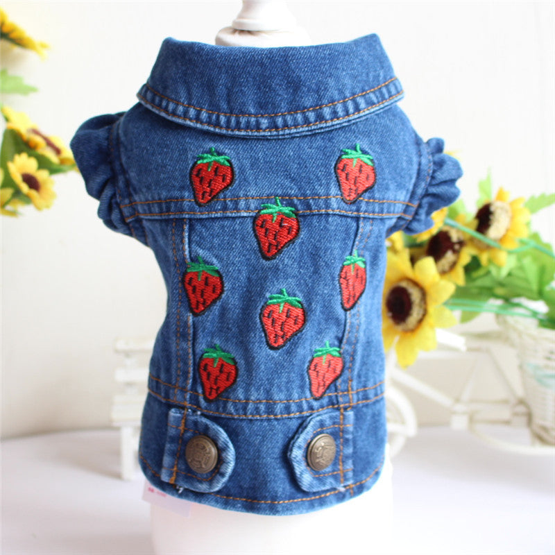 Designer Denim Dog Vest