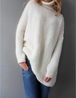 Womens  Pullover Long Sleeve Sweater