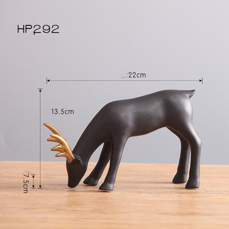 Home Decor   accessories  Porcelain Nordic Elk