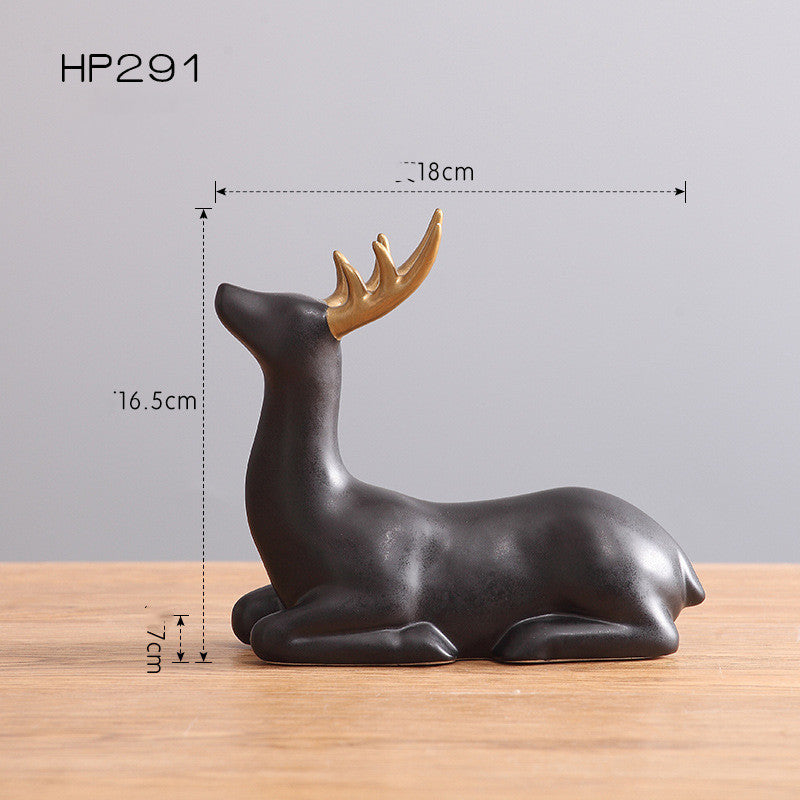 Home Decor   accessories  Porcelain Nordic Elk