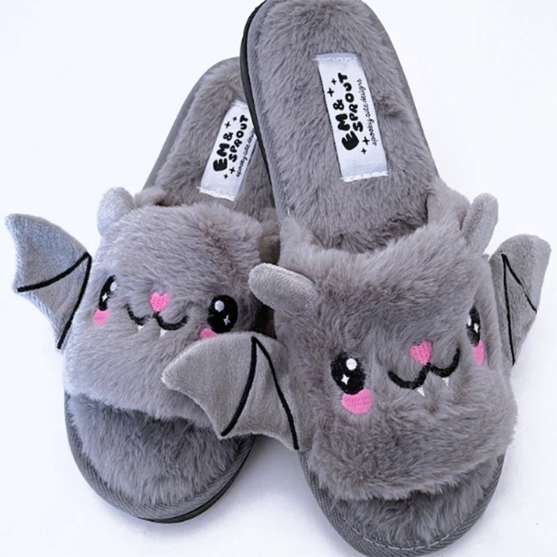 Halloween Bat Slippers With Wings