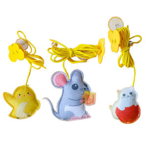 Interactive  Telescopic cat toy caterpillar and mouse