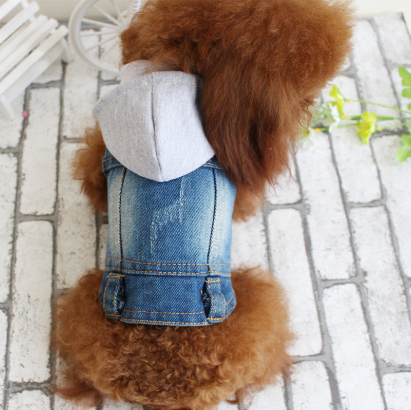 Designer Denim Dog Vest