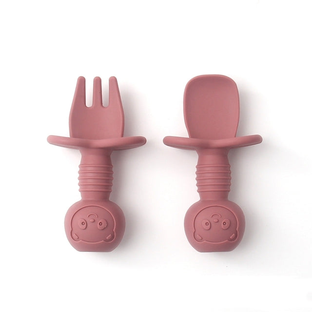 Baby Silicone Fork & Spoon Set