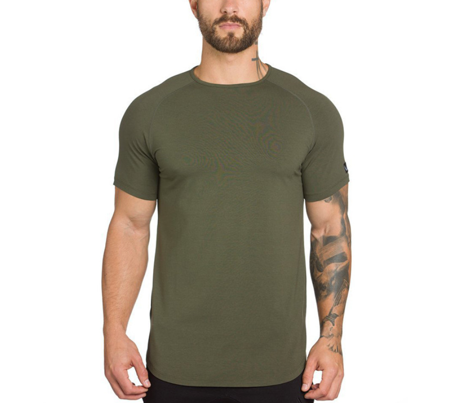 short sleeve Scoop bottom Fitness Tee