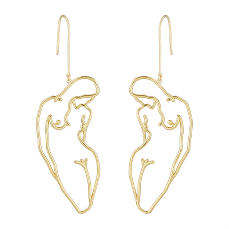 Original design sense classic human earrings