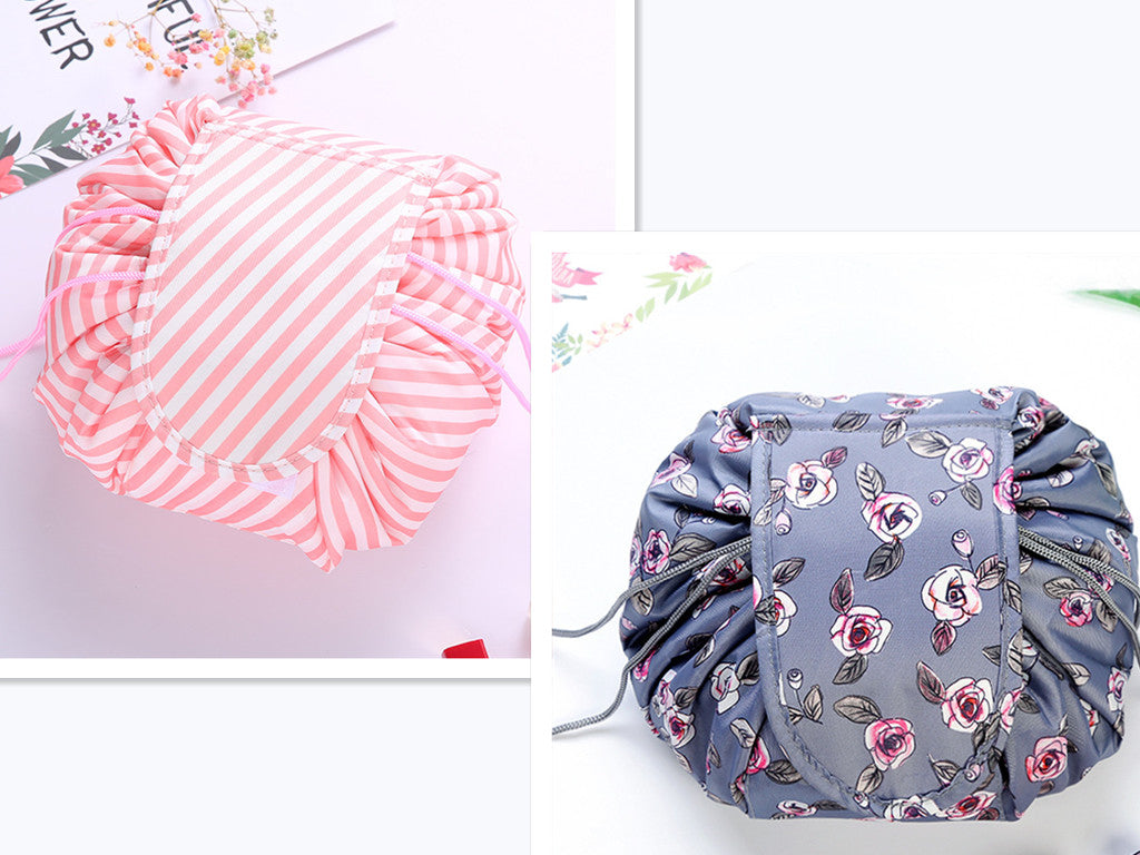 Small  Lazy Drawstring Cosmetic Bag Portable