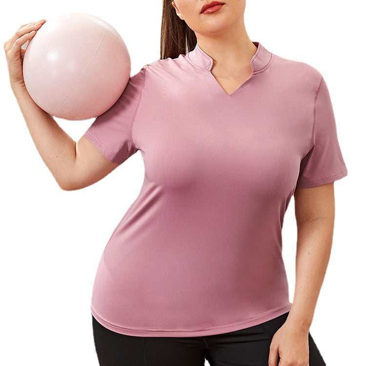 Women's Yoga Wear Loose And Breathable Short Sleeves