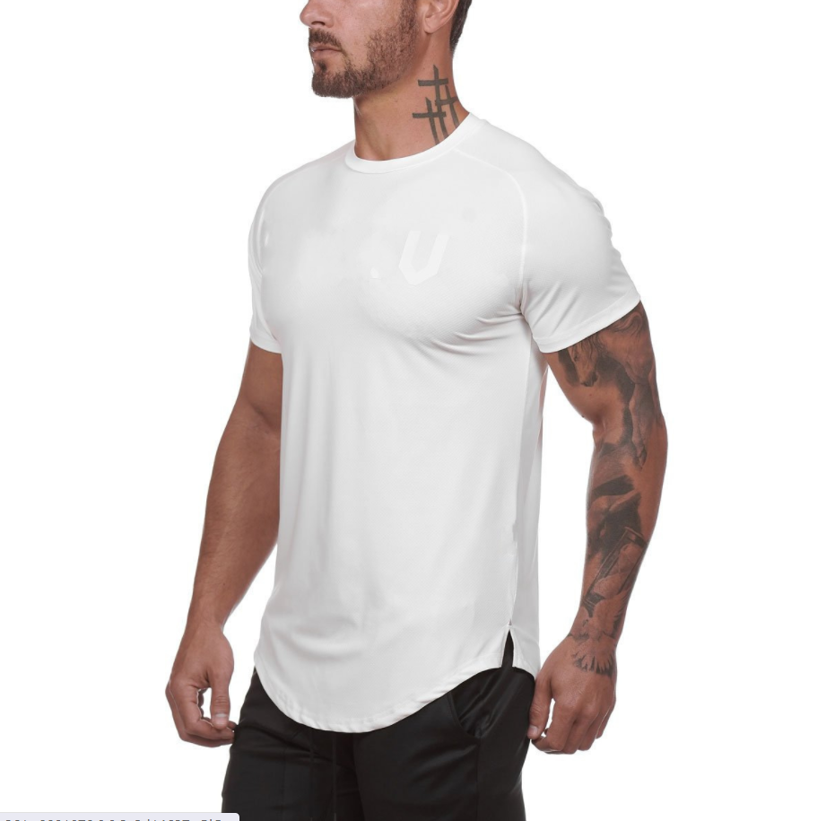 short sleeve Scoop bottom Fitness Tee