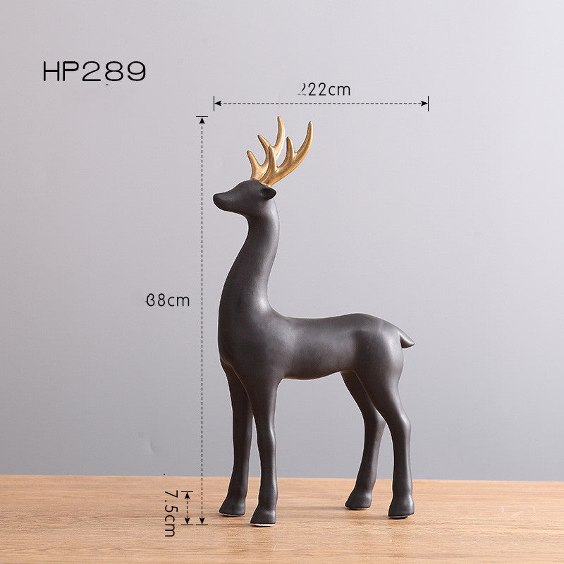 Home Decor   accessories  Porcelain Nordic Elk