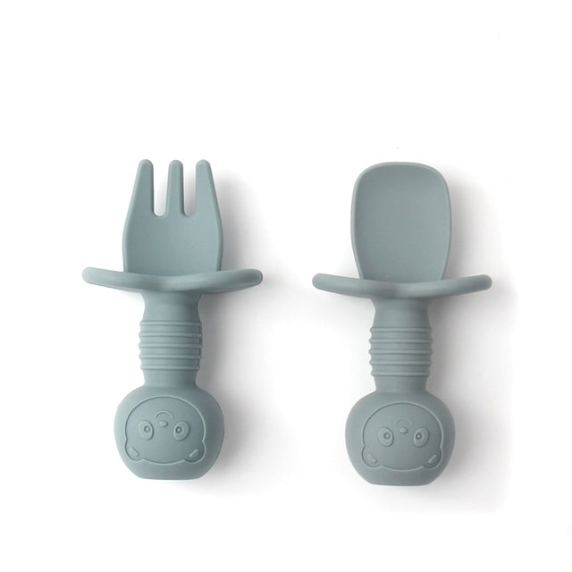 Baby Silicone Fork & Spoon Set