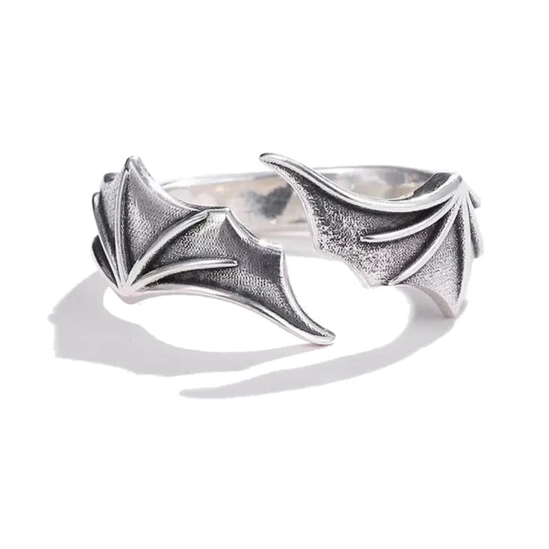 Gothic Angel and Devil Wings Ring