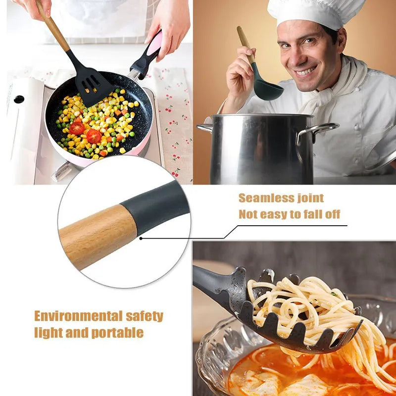 Non-toxic Silicone Cooking Tool Set