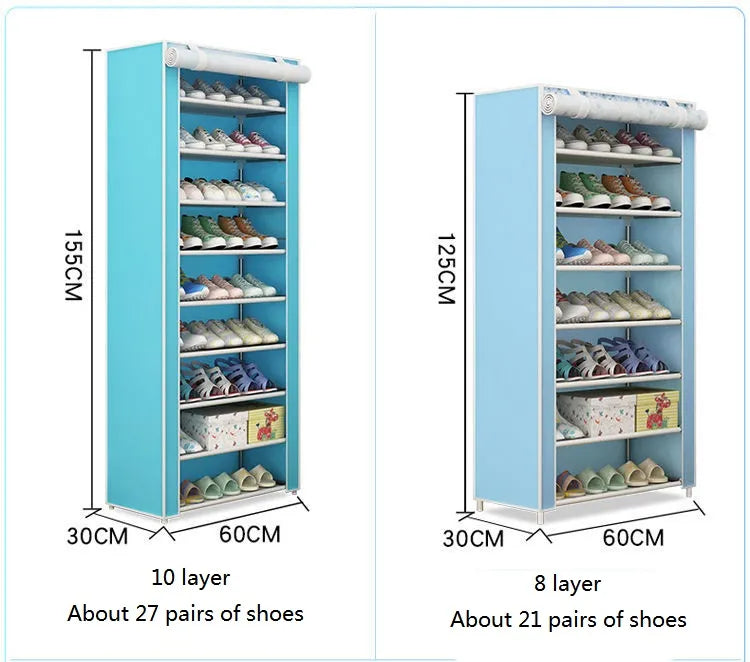 8-Layer Lounge Shoe Rack Organizer