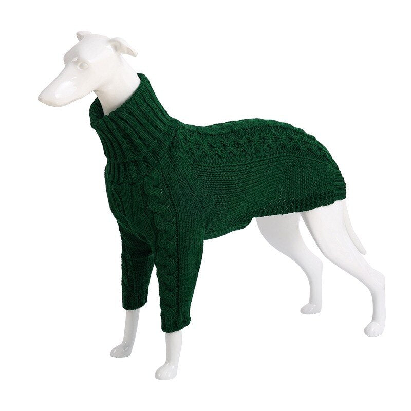 Dog  Knitted  Turtleneck Sweater for Italian Greyhound and  Whipet,