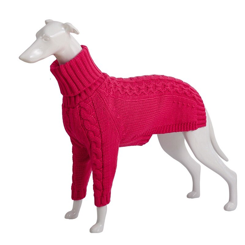 Dog  Knitted  Turtleneck Sweater for Italian Greyhound and  Whipet,