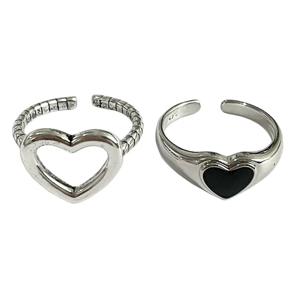 Simple Heart Vintage Love Ring