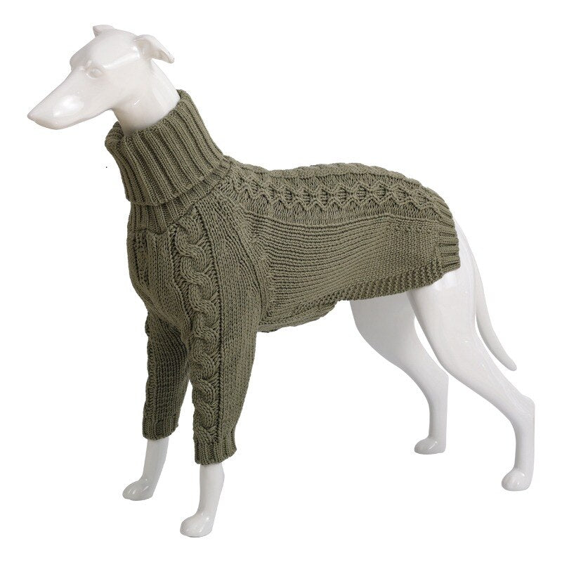 Dog  Knitted  Turtleneck Sweater for Italian Greyhound and  Whipet,