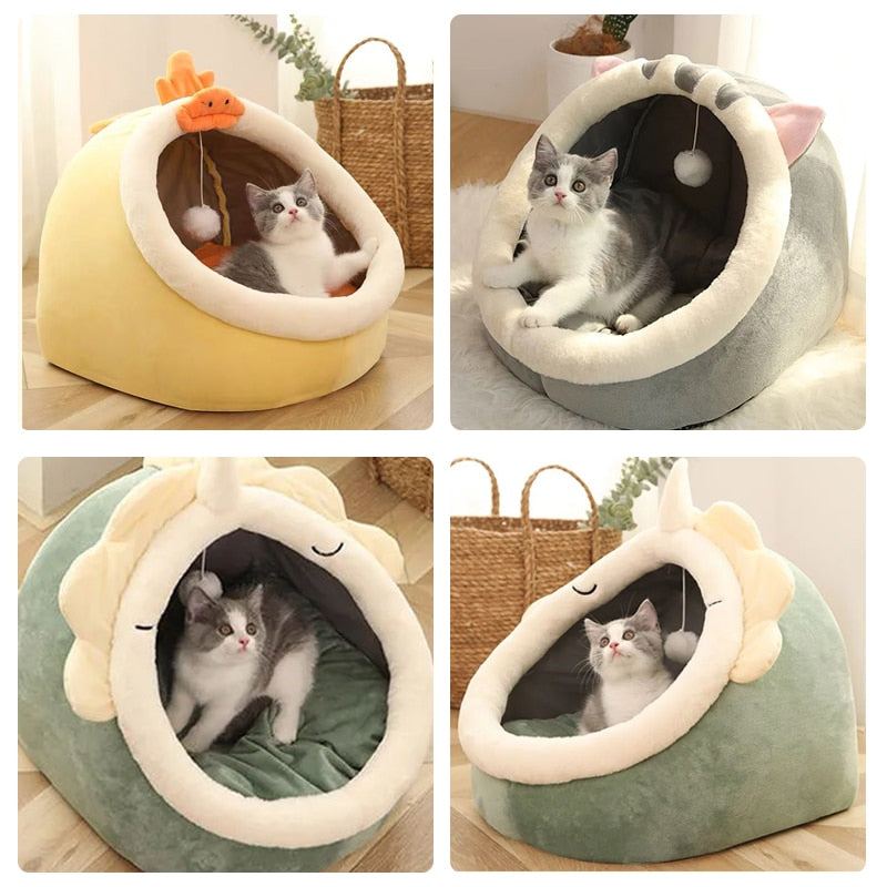 Cozy cat Bed with ears