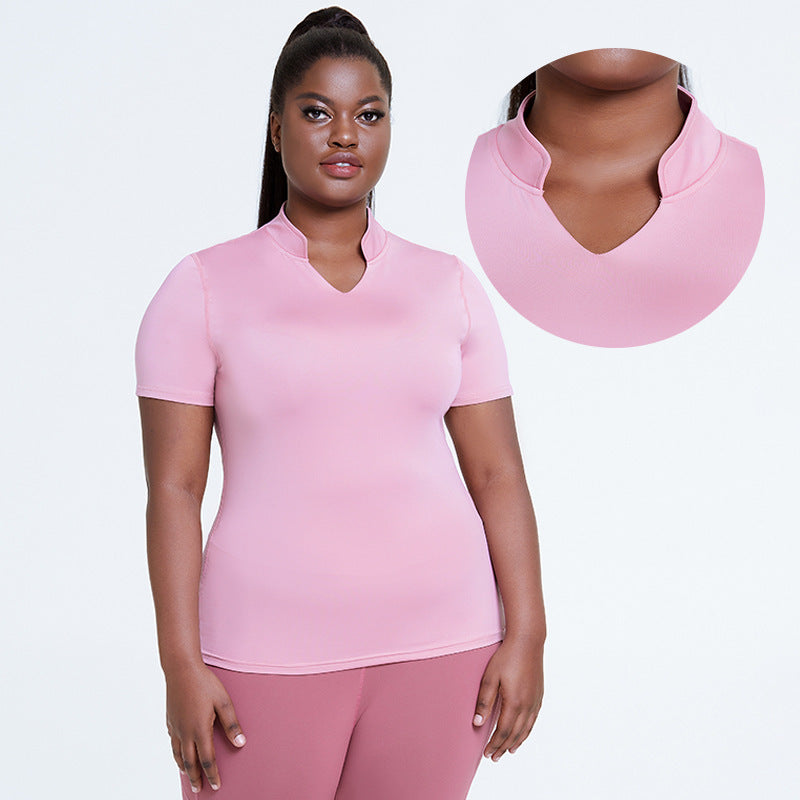 Women's Yoga Wear Loose And Breathable Short Sleeves