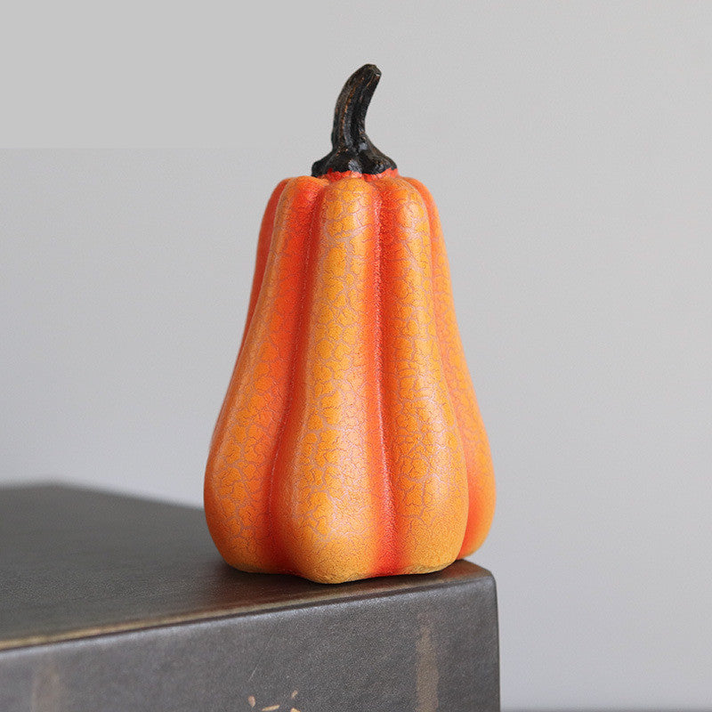 New Halloween Pumpkin Lantern Simulation  LED Candle Resin Lamp