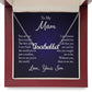 Custom Name Necklace w/ Message Card - For Mom From Son