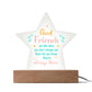 Star Acrylic Plaque - Good Friends