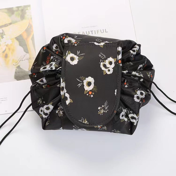 Small  Lazy Drawstring Cosmetic Bag Portable