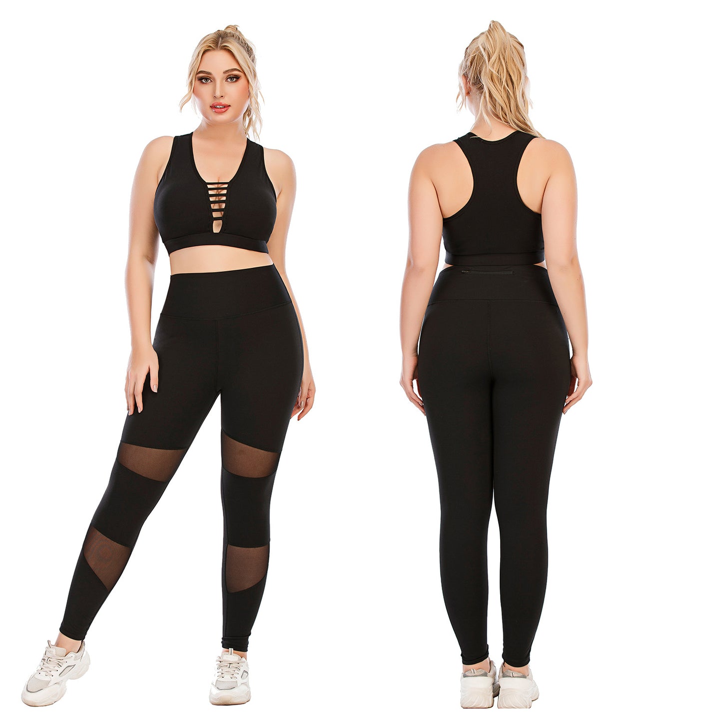 Workout Plus Size Yoga  Set