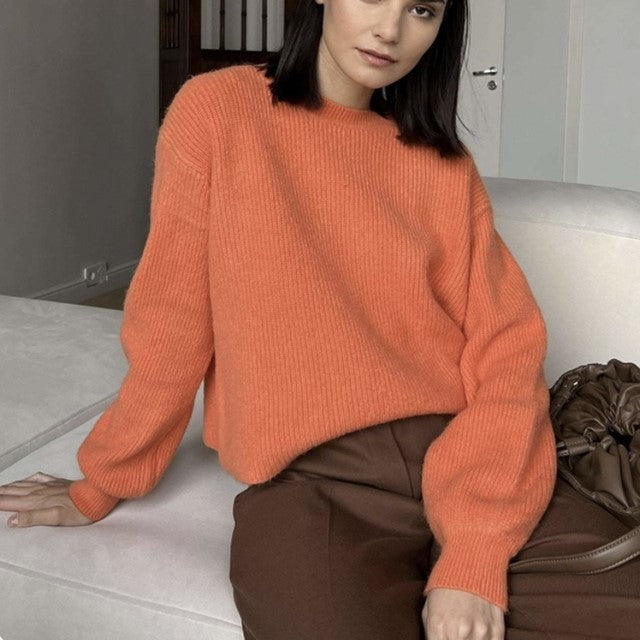 Womens 100% Luxury Cotton  Knit Sweater