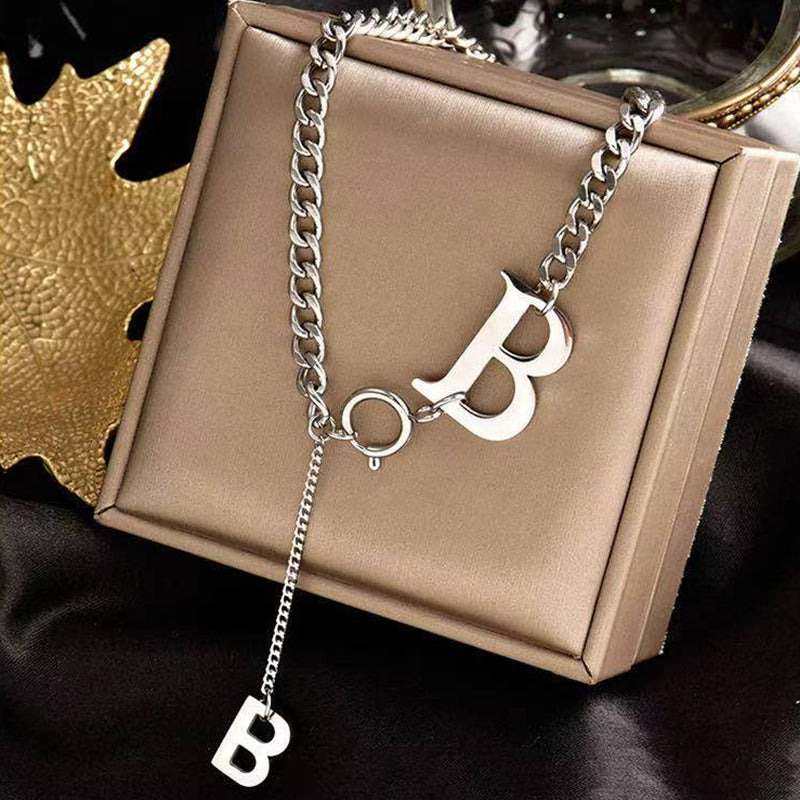 Letter Pendant Neck Jewelry