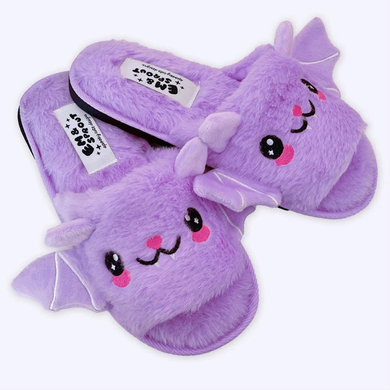 Halloween Bat Slippers With Wings