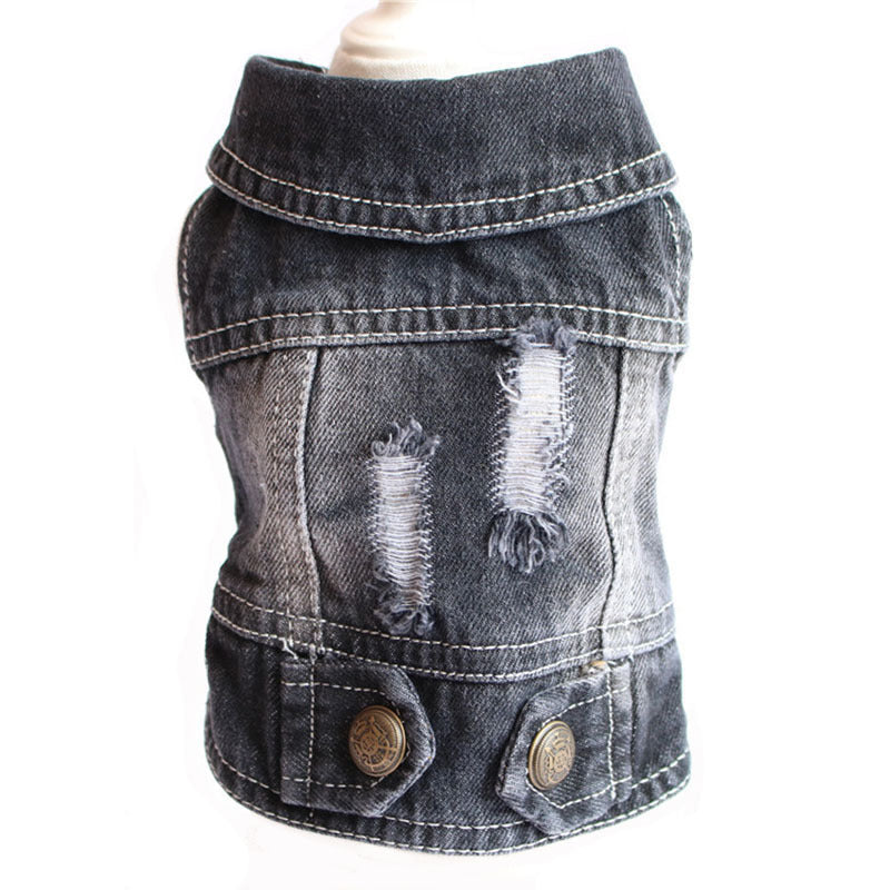 Designer Denim Dog Vest