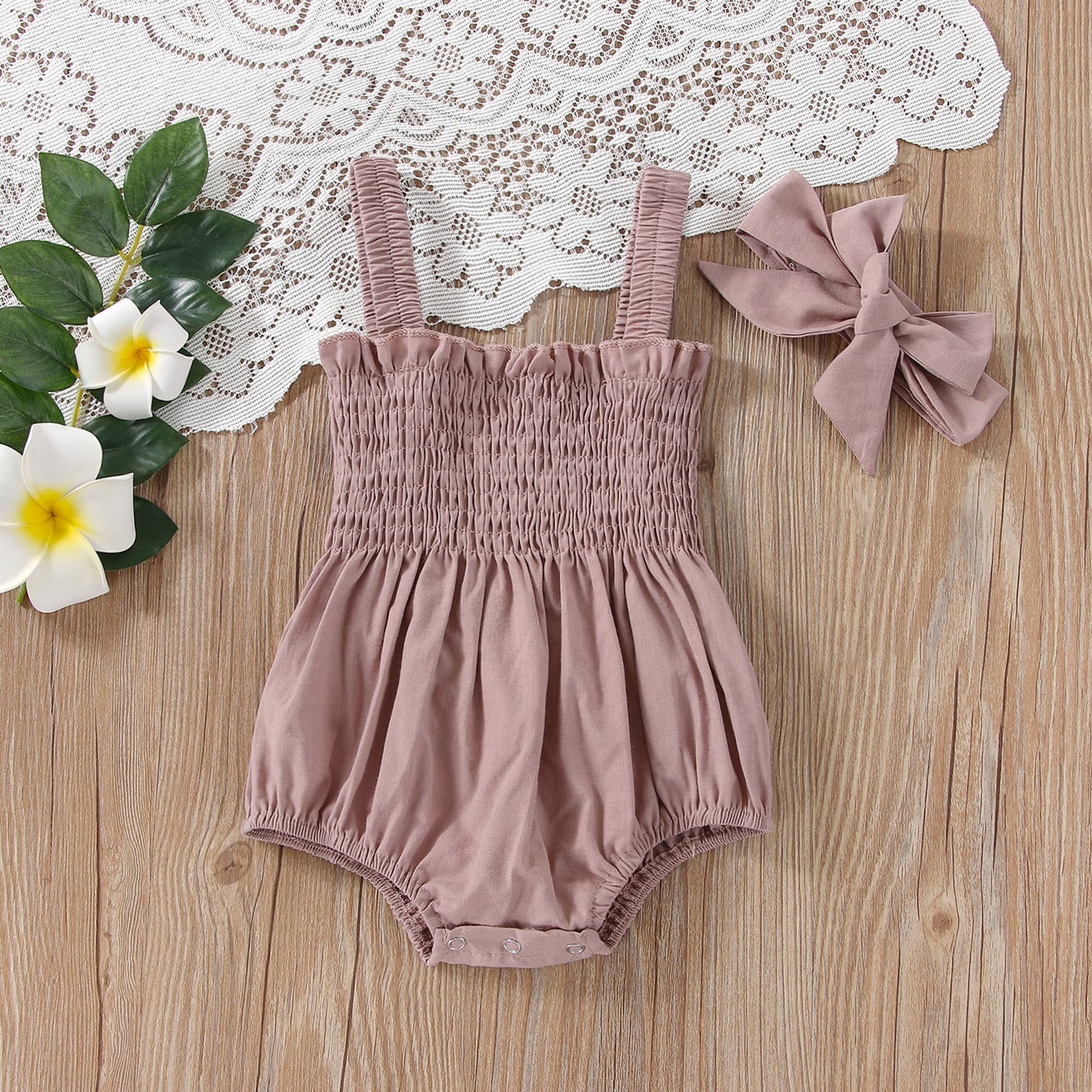 Baby Summer Elastic Jumpsuit Rompers