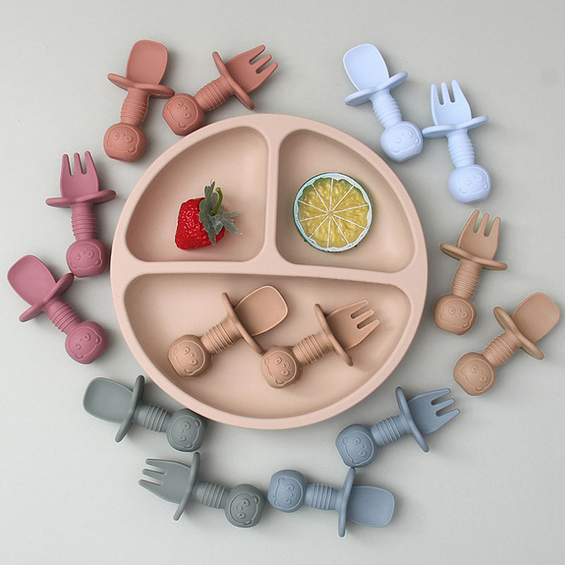 Baby Silicone Fork & Spoon Set