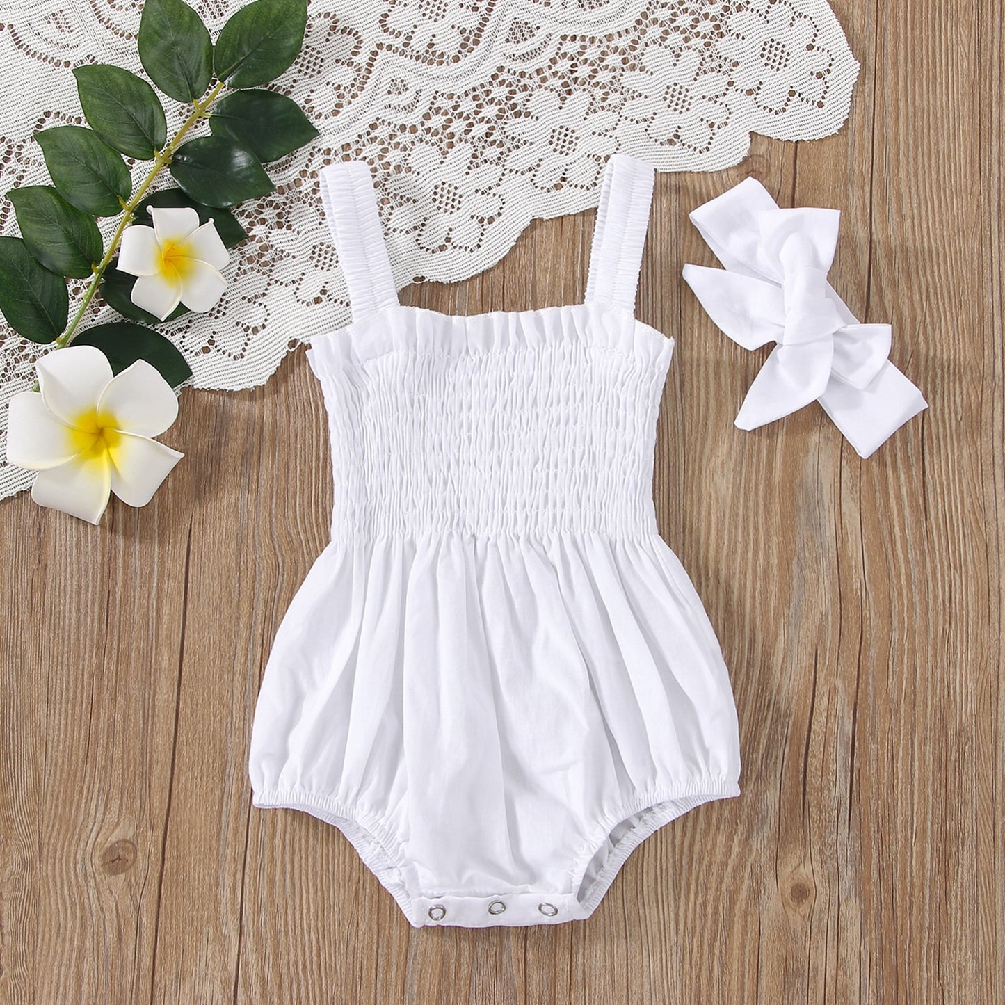 Baby Summer Elastic Jumpsuit Rompers